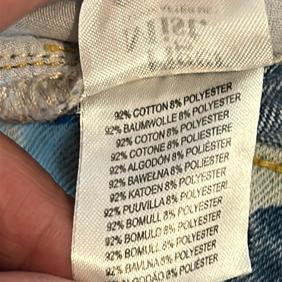 Tiger Mist Hawaiian Hibiscus High Waist Baggy Fit Button Fly Jeans - Picture 10 of 14